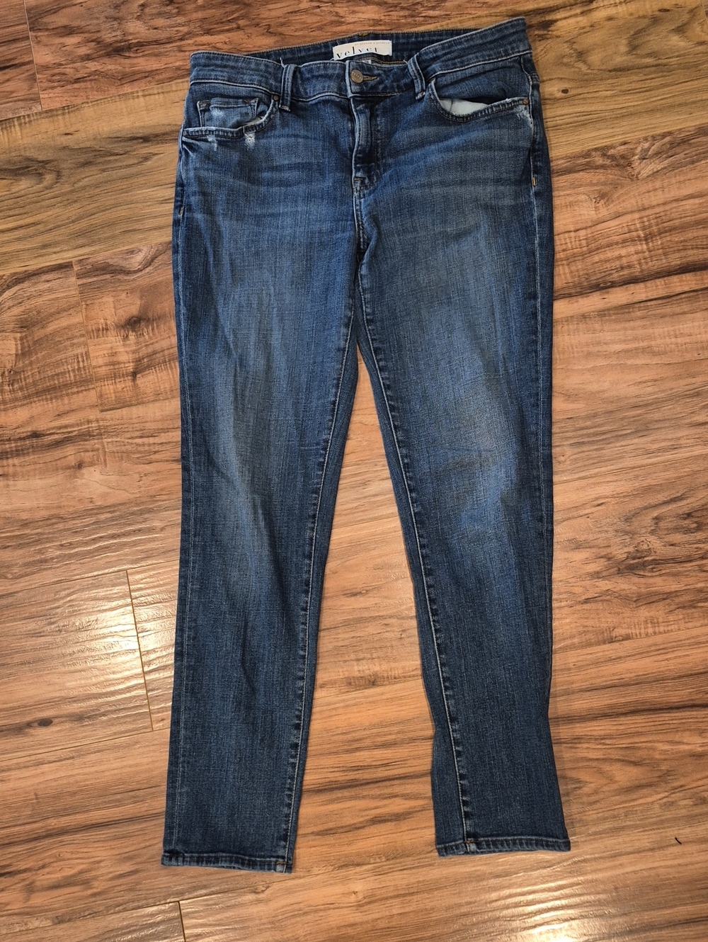 💙 Velvet Women's Dark Blue Skinny Jeans
